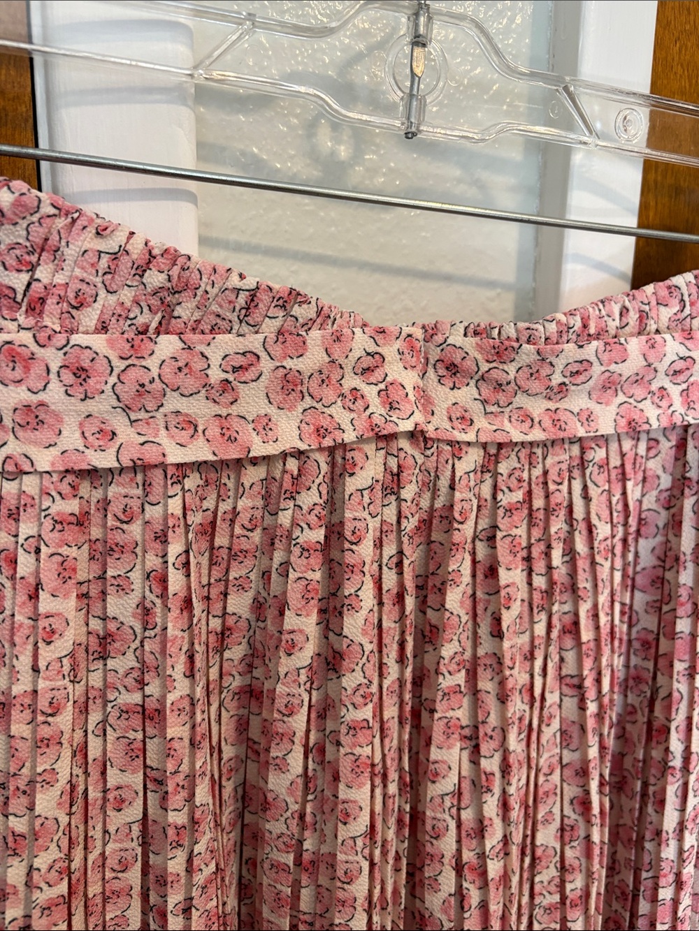 Women’s Pink Floral Midi Skirt - Picture 4 of 8